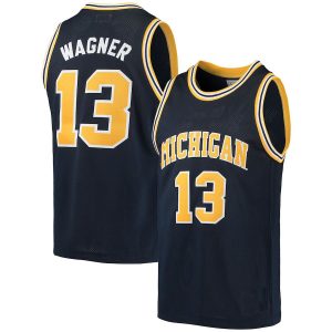 MoritzWagnerMichiganWolverinesOriginalRetroBrandAlumniBasketballJersey-Navy