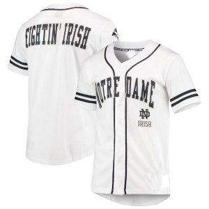 NotreDameFightingIrishColosseumFreeSpiritedBaseballJersey-WhiteNavy