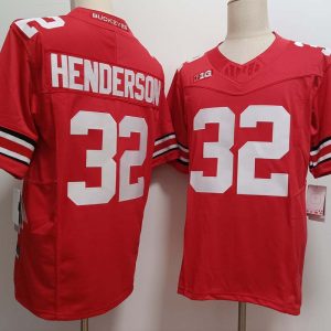 OhioStateBuckeyes_32TreVeyonHendersonRedFUSECollegeFootballJersey-1
