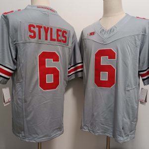 OhioStateBuckeyes_6SonnyStylesGreyFUSECollegeFootballJersey