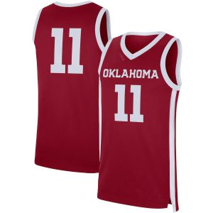 OklahomaSoonersJordanBrandReplicaJersey-Crimson