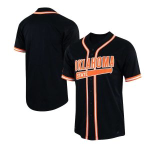 OklahomaStateCowboysNikeReplicaBaseballJersey-Black-1