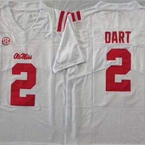 OleMissRebels_2JaxsonDartWhiteStitchedjersey