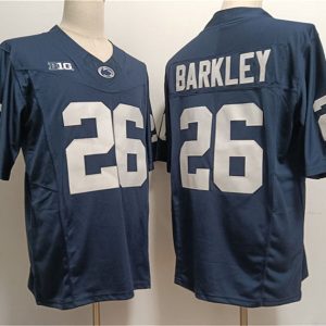 P.StateNittanyLions_26SaquonBarkleyNavycStitchedJersey-1