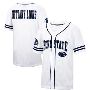 PennStateNittanyLionsColosseumFreeSpiritedBaseballJersey-WhiteNavy-1