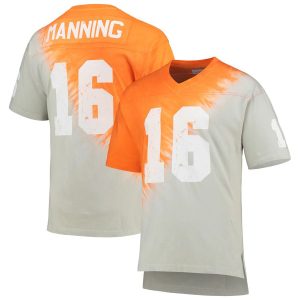 PeytonManningTennesseeVolunteersMitchell_NessName_NumberTie-DyeV-NeckT-Shirt-GrayTennesseeOrange