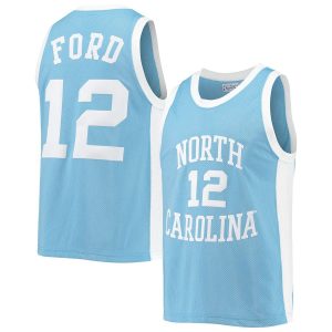 PhilFordNorthCarolinaTarHeelsOriginalRetroBrandCommemorativeClassicBasketballJersey-CarolinaBlue