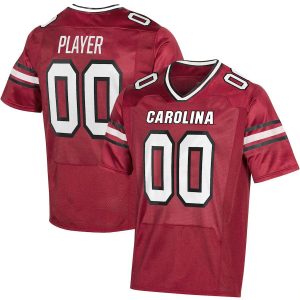 SouthCarolinaGamecocksUnderArmourPick-A-PlayerNILReplicaFootballJersey-Garnet