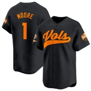 TennesseeVolunteers_1ChristianMooreBlack2024ChampionsVaporLimitedStitchedJersey