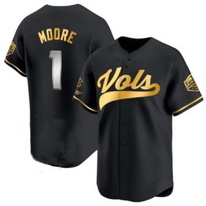 TennesseeVolunteers_1ChristianMooreBlackGold2024ChampionsVaporLimitedStitchedJersey