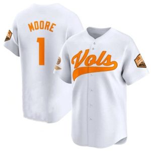 TennesseeVolunteers_1ChristianMooreWhite2024ChampionsVaporLimitedStitchedJersey