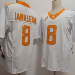 TennesseeVolunteers_8NicoIamaleavaWhiteFUSECollegeStitchedJersey