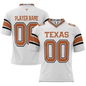 TexasLonghornsProSphereYouthNILPick-A-PlayerFootballJersey-White-1