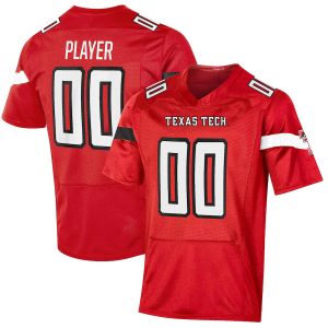 TexasTechRedRaidersUnderArmourPick-A-PlayerNILReplicaFootballJersey-Red