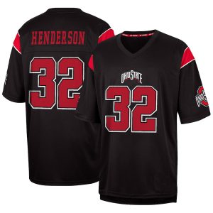 TreVeyonHendersonOhioStateBuckeyesColosseumFashionReplicaJersey-Black-1