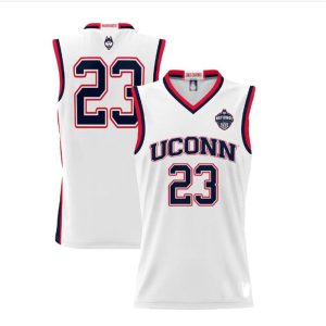 UConnHuskiesProSphere2023NCAAMen_sBasketballNationalChampionsBasketballJersey-White